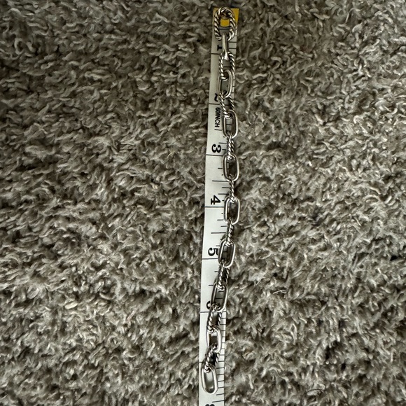 David Yurman Madison Twisted Silver Link Bracelet - Picture 2 of 4